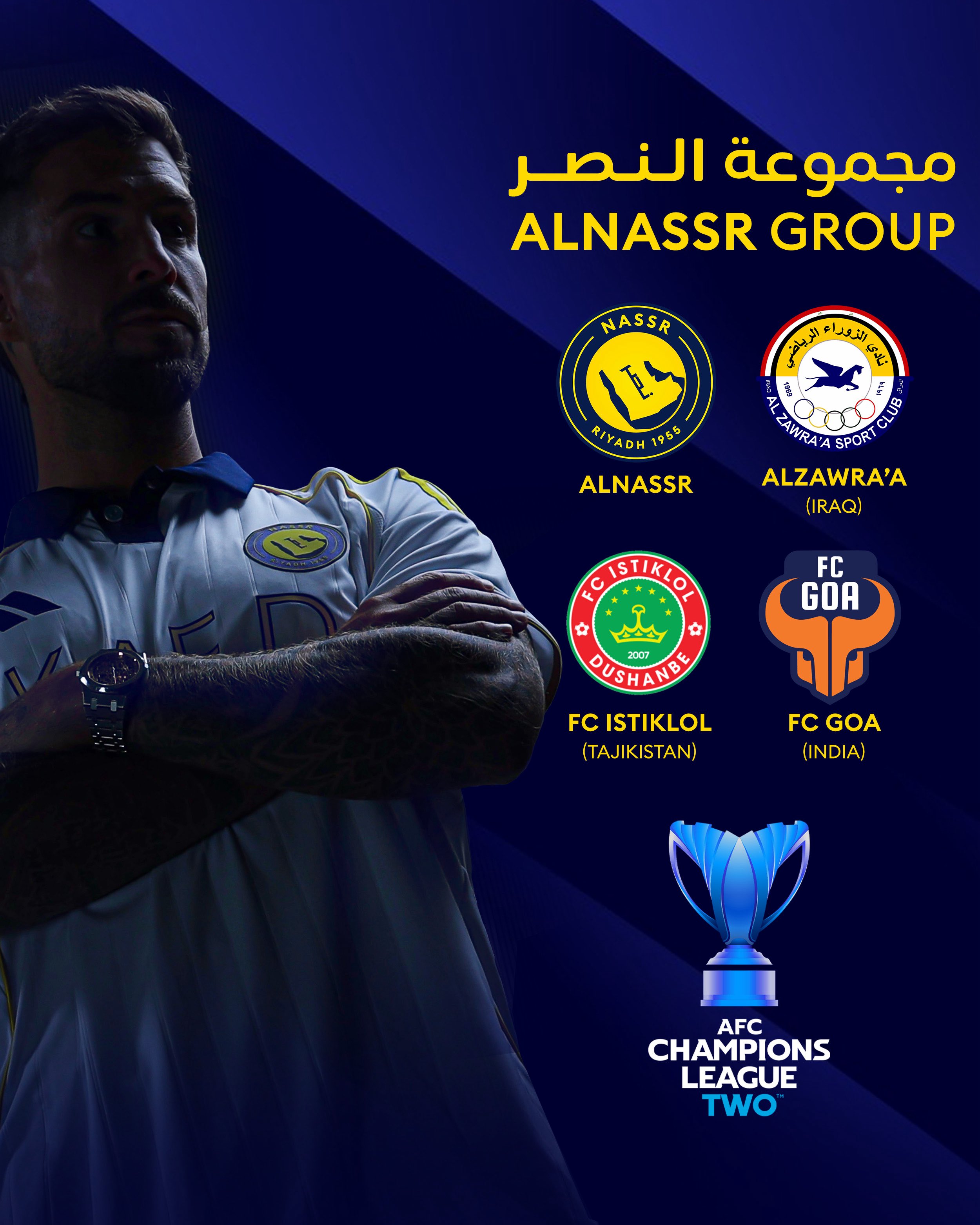 2026世界杯买球入口-小组头名稳吗？亚冠二级联赛利雅得胜利同组对手来自伊拉克、塔吉克斯坦、印度