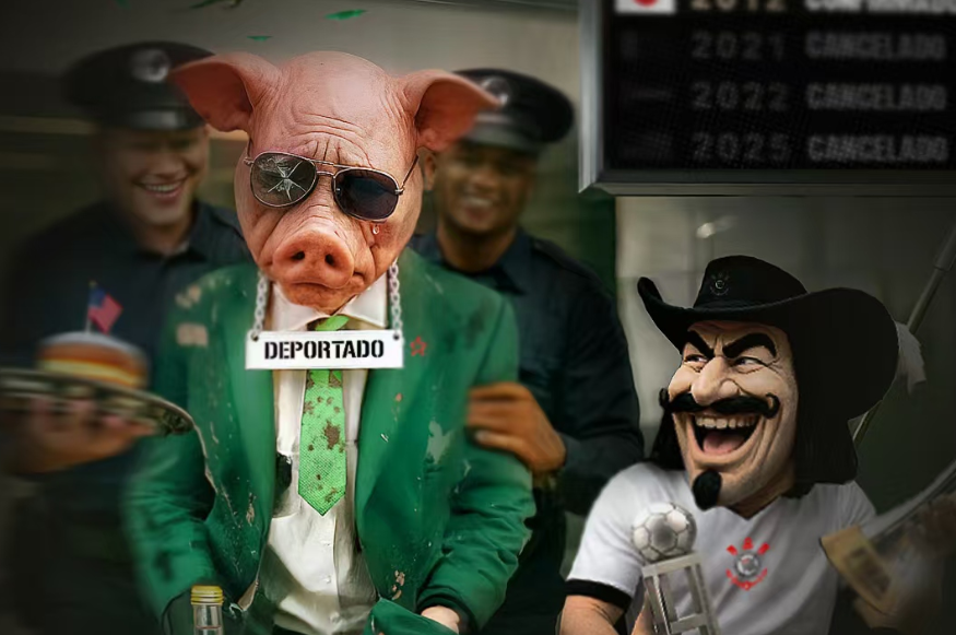 2026世界杯买球网站-帕尔梅拉斯世俱杯出局，死敌科林蒂安晒“绿西装猪头”嘲讽